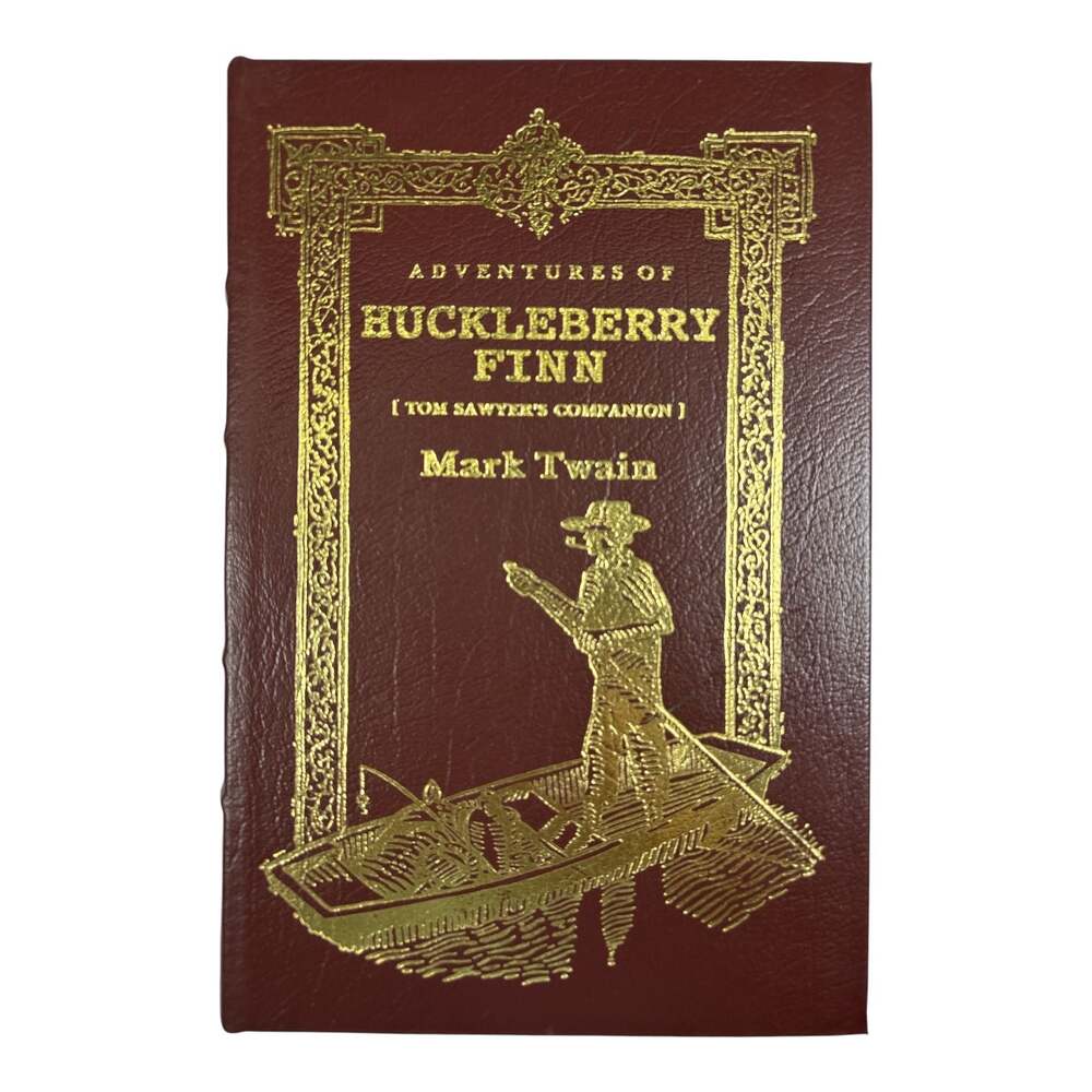 Adventures Of Huckleberry Finn by Mark Twain Easton Press Leather Bound Edition